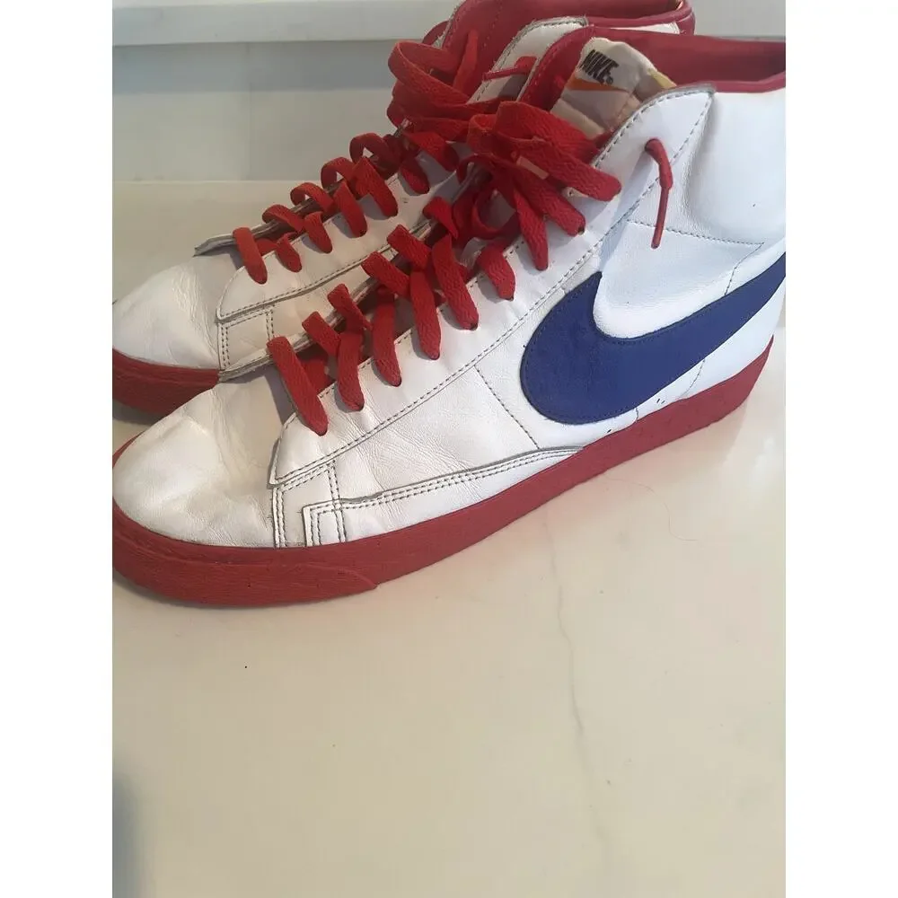 Men's Nike Hightop Red/White/Blue Blazers Size 13